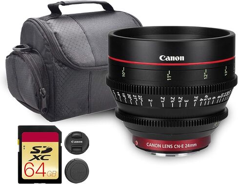 Canon CN-E 24mm T1.5 L F Cinema Prime Lens (6569B001) Bundle in Saudi Arabia