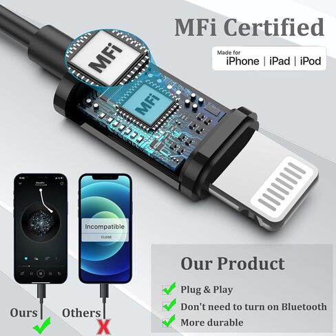 Guguearth for iPhone Headphones Earphones Wired with Lightning Connector in Saudi Arabia