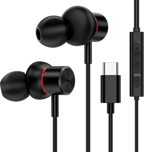 Active Noise Cancelling Earbuds Wired USB C Headphones for iPhone 17 16 15 in Saudi Arabia