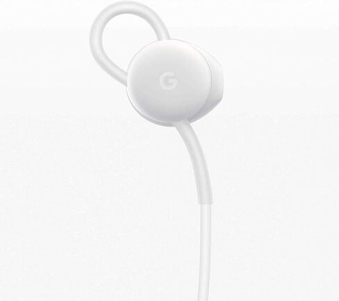 سماعة أذن Google Earbuds السلكية USB-C، ملاءمة مريحة، عناصر تحكم مضمنة، متوافقة مع الهواتف من النوع C - أبيض (البيع بالتجزئة) in Saudi Arabia