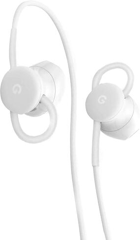 سماعة أذن Google Earbuds السلكية USB-C، ملاءمة مريحة، عناصر تحكم مضمنة، متوافقة مع الهواتف من النوع C - أبيض (البيع بالتجزئة) in Saudi Arabia