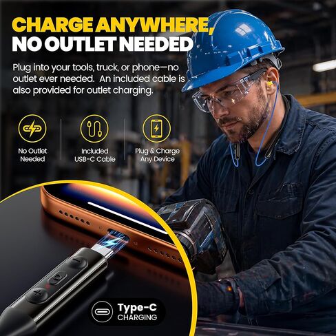 Next-Gen Bluetooth 6.0 Earplug Headphones for Work, 30dB Hearing Protection in Saudi Arabia