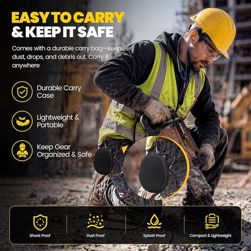 Next-Gen Bluetooth 6.0 Earplug Headphones for Work, 30dB Hearing Protection in Saudi Arabia