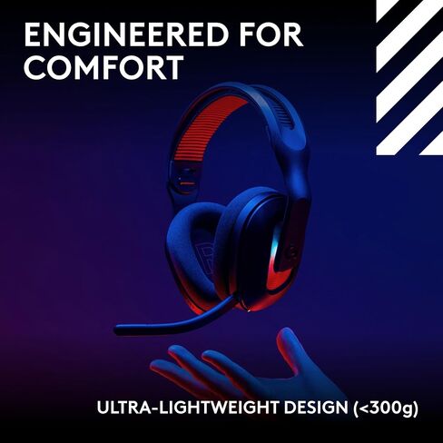 سماعة الألعاب اللاسلكية Logitech G Astro A20 X Lightspeed لأجهزة PS5 وXbox وNintendo Switch/Switch 2 والكمبيوتر الشخصي والبلوتوث وLIGHTSYNC RGB وميكروفون بوم 48 كيلو هرتز - أسود (متجدد) in Saudi Arabia