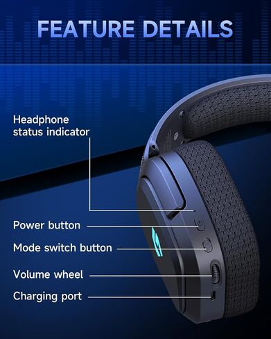 AOC 2.4GHz Wireless Gaming Headsets for PS5, PC, Switch, 30H Battery in Saudi Arabia