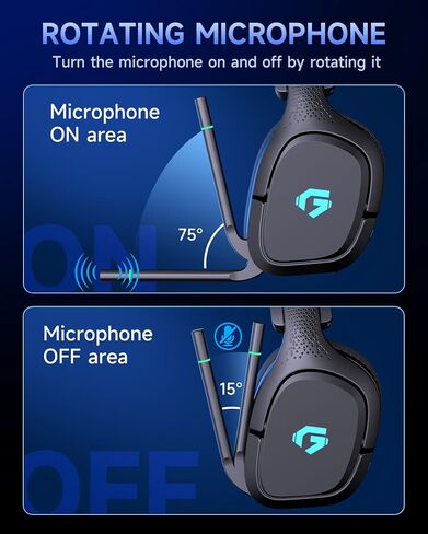 AOC 2.4GHz Wireless Gaming Headsets for PS5, PC, Switch, 30H Battery in Saudi Arabia