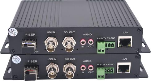 3G SDI to Fiber Optic Extenders, HD Video Ethernet RS485 Data Over Fiber converters, Singlemode up to 12.4miles, with Two 3G SFP transceiver for 3G HD SDI Cameras, A Pair in Saudi Arabia