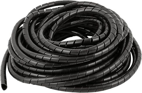 20 Ft Spiral Cable Wrap – 1/2 inch Diameter, PE Wire Organizer for Computer, TV, Office & Automotive Cords – Cut-to-Length, Reusable Bundle Sleeve for Home Electronics & Workshop (1/2Inch) in Saudi Arabia