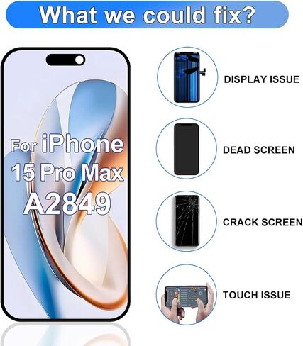 Soft OLED for iPhone 15 Pro Max Screen Replacement 6.7 inch 120hz in Saudi Arabia