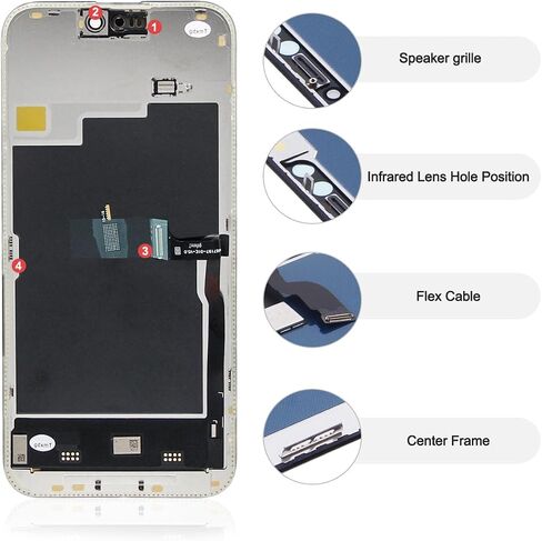Soft OLED for iPhone 15 Pro Max Screen Replacement 6.7 inch 120hz in Saudi Arabia