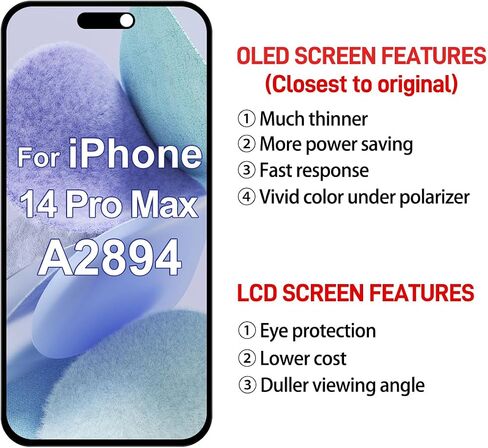 Soft OLED for iPhone 14 Pro Max Screen Replacement 6.7 inch in Saudi Arabia