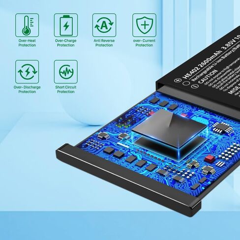 SHENMZ 2600mAh HE402 Battery for Nokia 2780 Flip/AT&T Flex in Saudi Arabia