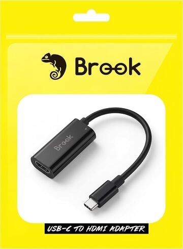 Brook USB-C to HDMI Adapter 4K 60Hz with 100W PD Charging, USB Type-C to HDMI Converter for Switch and Switch 2, Steam Deck, ROG Ally, Laptop, Tablet & Monitor, Plug and Play in Saudi Arabia