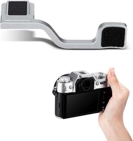 X-T50 Thumb Up Grip Rest Holder for Fujifilm X-T50 Thumb Accessories-Silver in Saudi Arabia