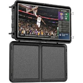 Regetek Outdoor TV Enclosure (32-45 Inch TV), Weatherproof Hard Cover Lockable TV Case shell with Full Motion TV Wall Mount for Patio, Poolside, Porch & Backyard in Saudi Arabia