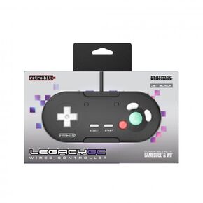 Retro-Bit Legacy GC Wired Controller - for for Official/Original GameCube & Wii - Black in Kuwait