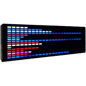محلل طيف الصوت، ساعة موسيقى LED مع مستشعر صوت، ضوء إيقاع ألوان RGB، 20 عرض ديناميكي و7 تأثيرات in Saudi Arabia