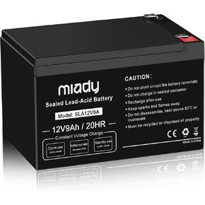 Miady 12V 12Ah Rechargeable Sealed Lead Acid Battery (2 Packs) in Saudi Arabia