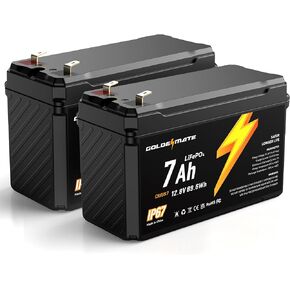 بطارية GOLDENMATE 12V 10Ah Lithium LiFePO4 (عبوتين)، مقاومة للماء IP67 in Kuwait