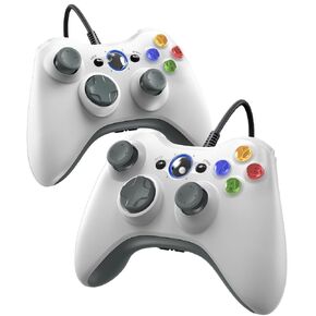 GUOC 2 PACK Wired Controller for Xbox 360 and Windows PC, Compatible with xbox 360/360 S/360 E, with Dual-Vibration, 2.5mm headphone Jack in Saudi Arabia
