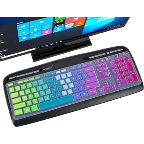غطاء لوحة المفاتيح للوحة المفاتيح اللاسلكية Logitech MK320 YR002/Y-R0009، واقي لوحة المفاتيح اللاسلكية Logitech MK330 MK335-قوس قزح in Saudi Arabia