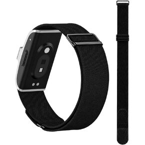 Elastic Nylon Loop Strap Compatible with Hume Band, Adjustable Slider Buckle Replacement Band for Hume Health Band, Soft Woven Wristband for Sleep, Recovery and Daily Wear in Saudi Arabia