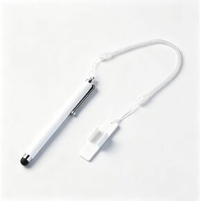 Screens Capacitive Pen with Spring Rope Fixing Base High Sensitivity for Mobile Car Navigation GPS POS (White) in Saudi Arabia
