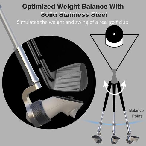 YEZRO Y14 Golf Club Attachment for Meta Quest 3/Quest 3S/2, 20.5" Weighted VR Golf Club Handle Accessories for Golf + — Aluminum One-Piece Build, Real Grip, No Screws — for Right Controller in Saudi Arabia