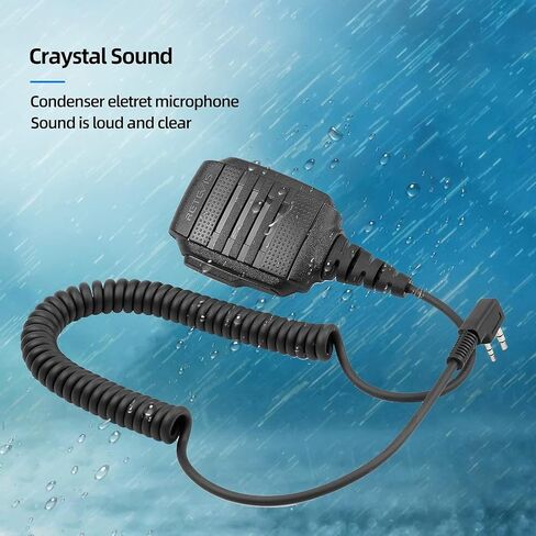 ميكروفون مكبر صوت Retevis Walkie Talkie، ميكروفون كتف مقاوم للماء IP54، عبوتان in Saudi Arabia