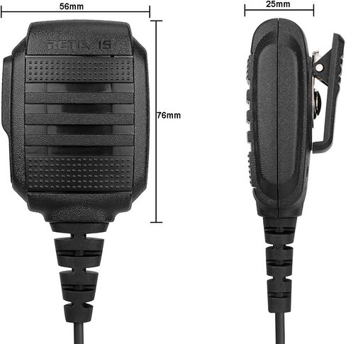 ميكروفون مكبر صوت Retevis Walkie Talkie، ميكروفون كتف مقاوم للماء IP54، عبوتان in Saudi Arabia