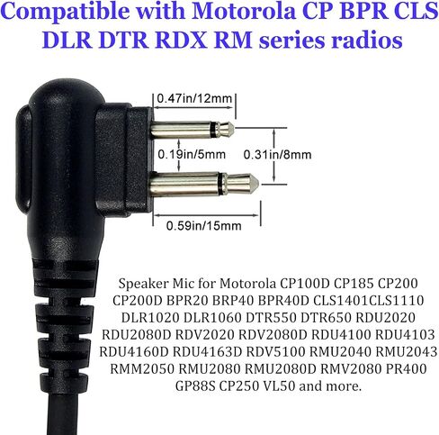 ميكروفون مكبر صوت Retevis Walkie Talkies، 2 دبوس، 1 حزمة in Saudi Arabia