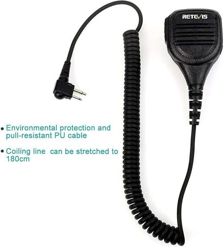ميكروفون مكبر صوت Retevis Walkie Talkies، 2 دبوس، 1 حزمة in Saudi Arabia