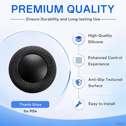 8 Pcs Joystick Replacement Grip Caps for PS4 Controller Anti Slip in Saudi Arabia