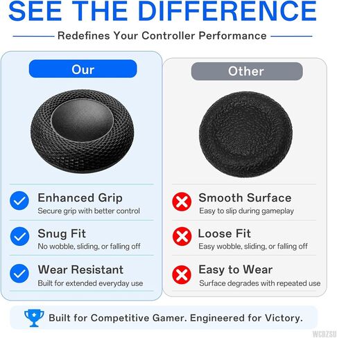 8 Pcs Joystick Replacement Grip Caps for PS4 Controller Anti Slip in Saudi Arabia