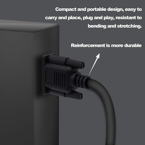 DB9 Male Connector RS232 RS485 9 Pin Serial Port Extension Cable D-SUB 9 Pin to Bare Wire with Terminal Breakout -Black-1M (DB9 Male) in Saudi Arabia