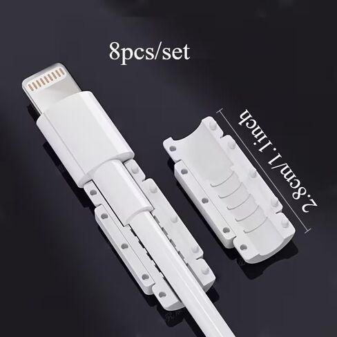 Charging Cable Protectors (8-Pack) — Anti-Break & Anti-Stretch Cable Guards in Saudi Arabia