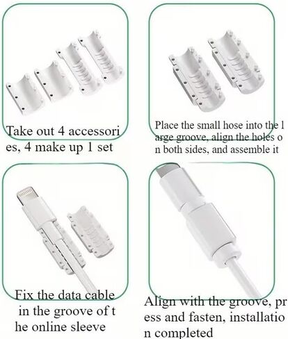 Charging Cable Protectors (8-Pack) — Anti-Break & Anti-Stretch Cable Guards in Saudi Arabia