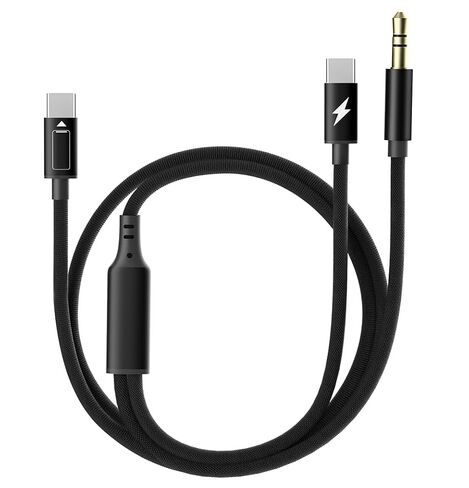 USB C to USB C Charging Cable PD60W, USB Type C to 3.5mm Audio + Fast Charging Cable, 3.5mm Headphone aux Jack Nylon Braided Cord for iPhone 15 Pro Max/Plus iPad Galaxy S24 Ultra Pixel in Saudi Arabia