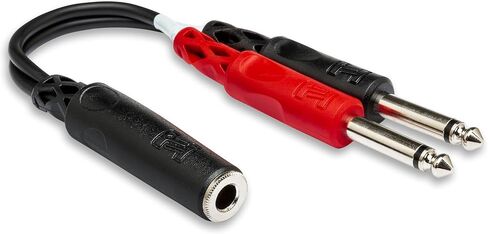 Hosa YPP-136 1/4 Inch TRSF to Dual 1/4 Inch TS Stereo Breakout Cable in Kuwait