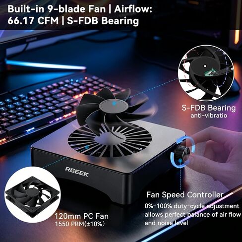 5V USB Computer Fan, Mini PC Cooling Fan, with Adjustable Speed Controller in Saudi Arabia