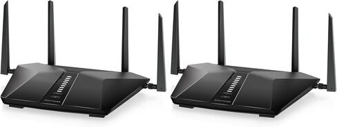 موجه NETGEAR Nighthawk 6-Stream ثنائي النطاق WiFi 6 (RAX54S) - ميزات الأمان، سرعة AX5400 اللاسلكية، تصل إلى 5.4 جيجابت في الثانية، يغطي ما يصل إلى 2500 قدم مربع، 25 جهازًا - يتضمن اشتراك Armor لمدة عام in Saudi Arabia