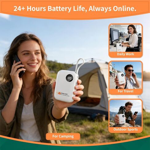 Portable Travel WiFi Router with 1GB Monthly Free Global Data in Saudi Arabia