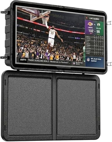 Regetek Outdoor TV Enclosure (32-45 Inch TV), Weatherproof Hard Cover Lockable TV Case shell with Full Motion TV Wall Mount for Patio, Poolside, Porch & Backyard in Saudi Arabia