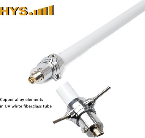 HYS Amateur Dual Band 2m/70cm Base Station Antenna, 5.5/8.5DBi Outdoor Pre-Tuned 144Mhz/430Mhz Heavy-Duty 200W 7.2ft Fiberglass Antenna with UHF-Female(SO239) Connector in Saudi Arabia