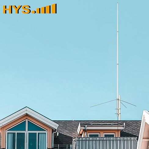HYS Amateur Dual Band 2m/70cm Base Station Antenna, 5.5/8.5DBi Outdoor Pre-Tuned 144Mhz/430Mhz Heavy-Duty 200W 7.2ft Fiberglass Antenna with UHF-Female(SO239) Connector in Saudi Arabia