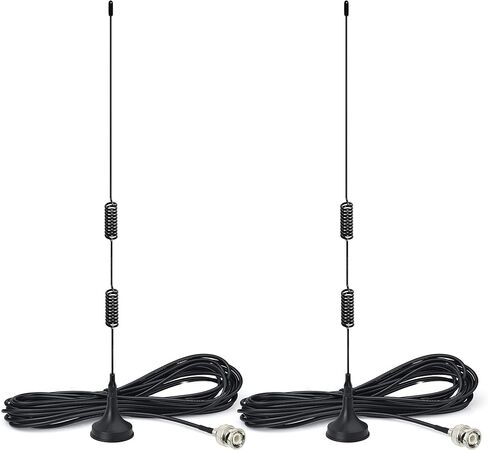 Bingfu VHF UHF Ham Amateur Radio Police Scanner Antenna Magnetic Base BNC Male Antenna Compatible with Uniden Bearcat Whistler Shack Police Scanner Radio in Saudi Arabia