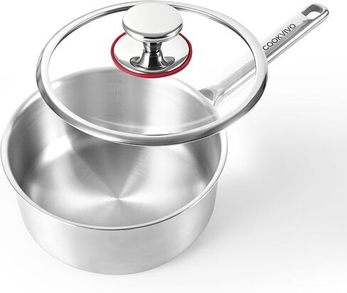 Pure Titanium Pot,2.5qt Saucepan with Lid, Stay-Cool Handle in Saudi Arabia