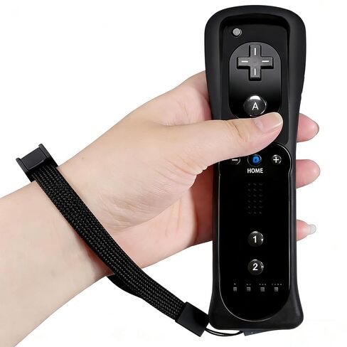 JKSvrenthy Wii Nunchuck Wii Controller, Wii Remote And Nunchuck Controllers With Silicon Case And Strap For Wii And Wii U Combination Lock (D) (BLACK) (B) in Saudi Arabia