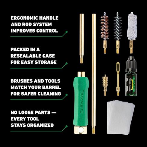 Clenzoil .44 Mag & .45 Cal Gun & Pistol Cleaning Kit with Oil & CLP in Saudi Arabia