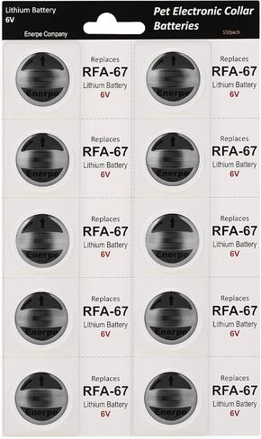 RFA-67 RFA-67D-11 6V Replacement Battery Long-Lasting & High Capacity Compatible with Pet Safe Electronic Collars Pack of 10 in Saudi Arabia